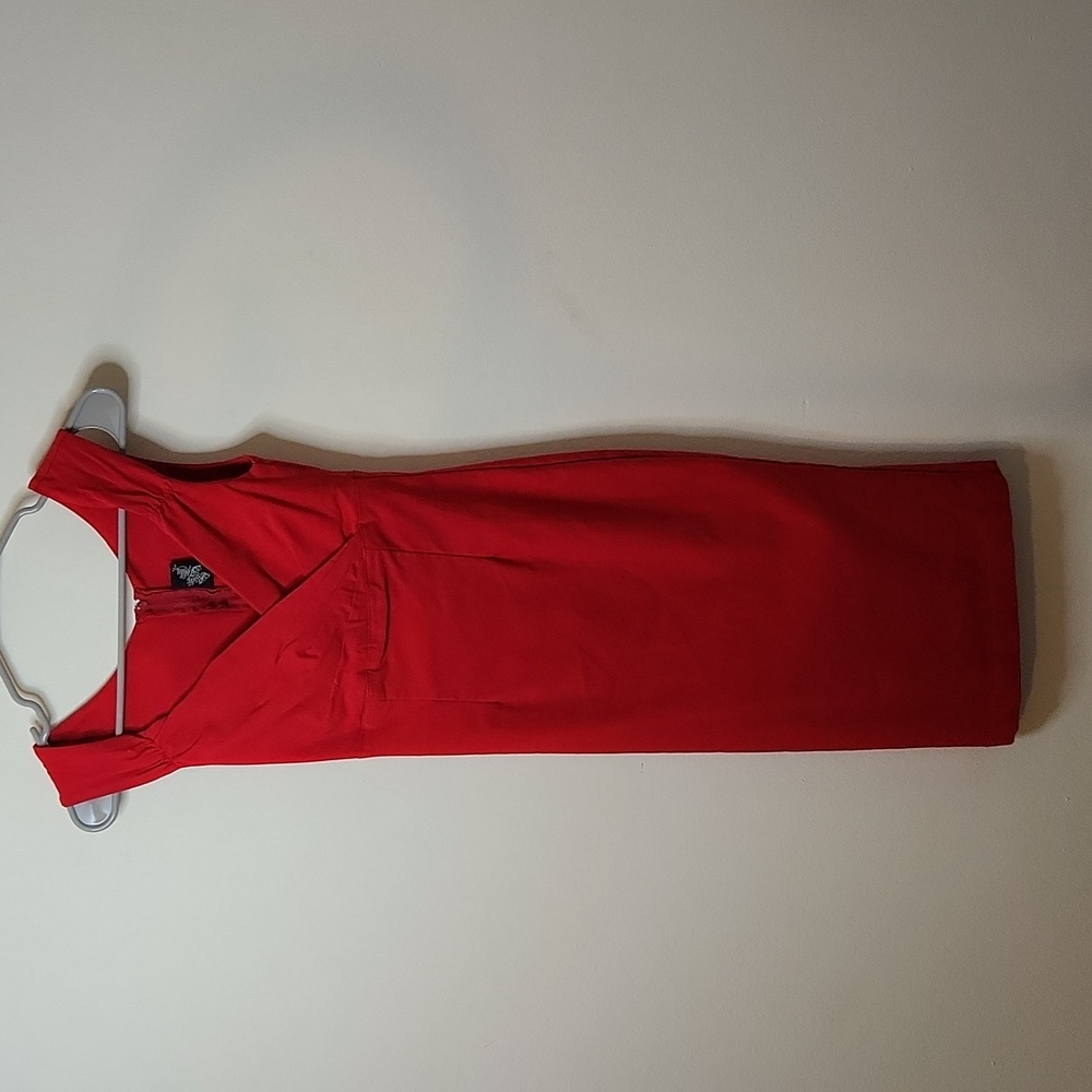 Anthropology red dress size small